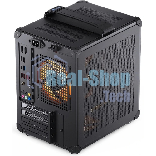 Компьютерный корпус JONSBO C6-ITX Black ITX без БП, боковая панель из закаленного стекла, mini-ITX, черный