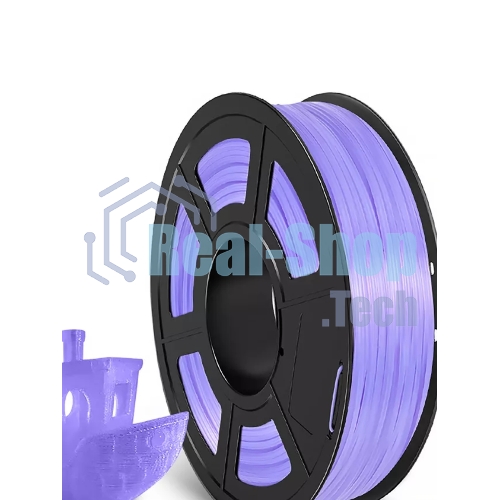 Филамент NVPrint TPU Trans. Purple для 3D печати диаметр 1.75мм длина 165 метров масса 0,5 кг