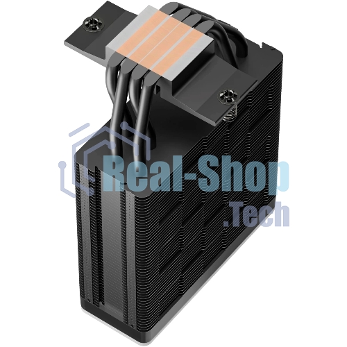 Кулер для процессора DEEPCOOL AG400 BK ARGb V2 черный 120мм алюминий+медь 2100rpm 31.6db 4-pin 220W 154мм