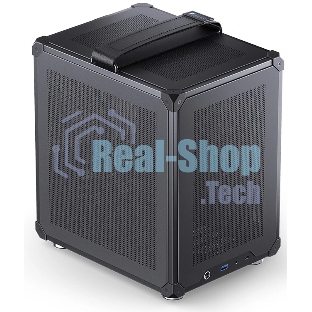 Компьютерный корпус JONSBO C6-ITX Black ITX без БП, боковая панель из закаленного стекла, mini-ITX, черный