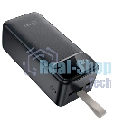 Портативный аккумулятор Cactus CS-PBFSND-40000 40000mAh 65W 3A черный