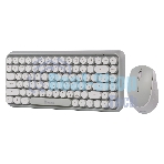 Комплект клавиатура+мышь Smartbuy 626376AG беспроводной, USB, 1000 DPI, белый
