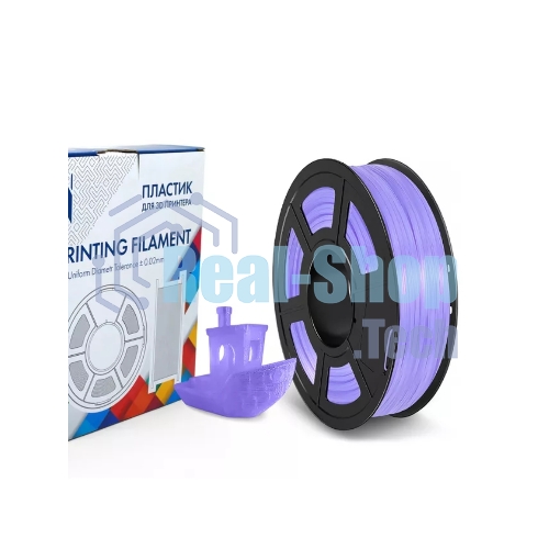 Филамент NVPrint TPU Trans. Purple для 3D печати диаметр 1.75мм длина 165 метров масса 0,5 кг