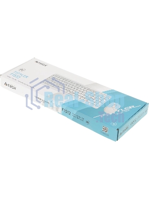 Комплект клавиатура+мышь A4Tech FStyler F1512 проводной, USB, 1200 DPI, белый