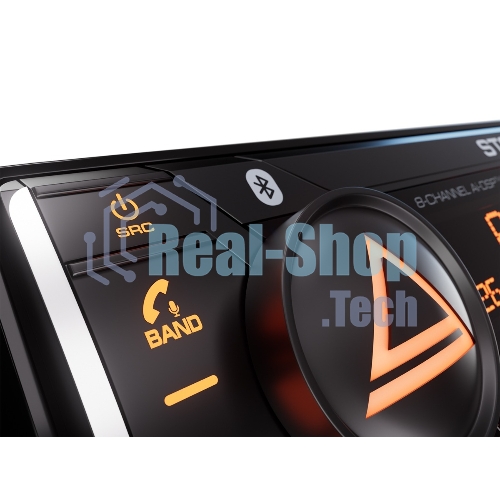 Автомагнитола AURA STORM-868DSP, 1 DIN, Bluetooth, USB Type-A, AUX, пульт ДУ