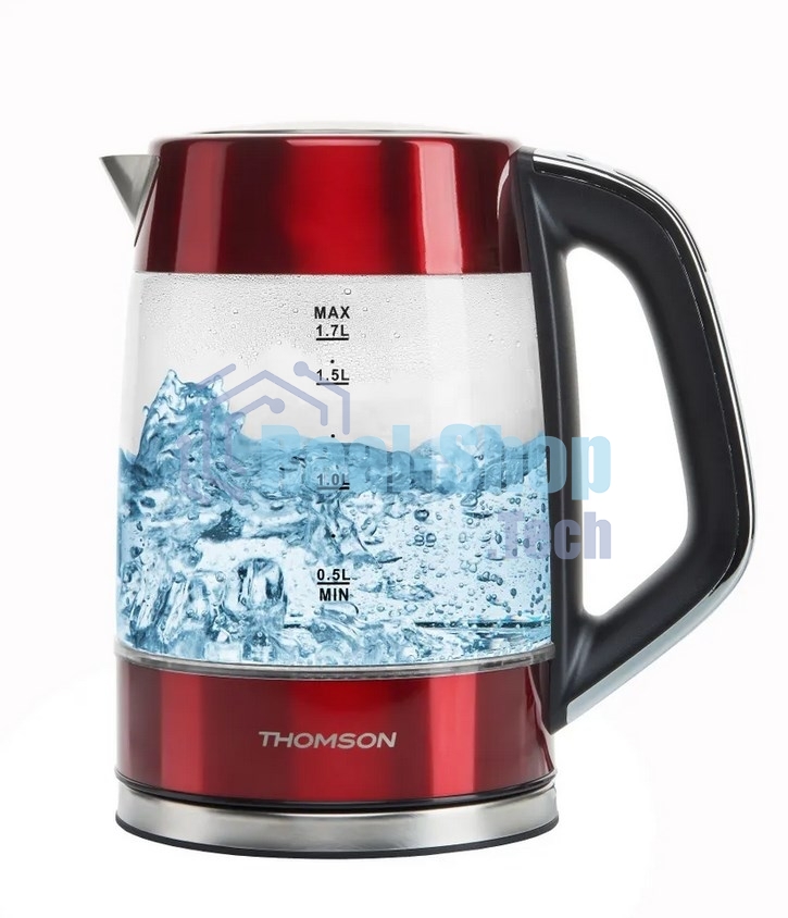 Чайник электрический Thomson K20ES-2001 GLASS 1.7L RED