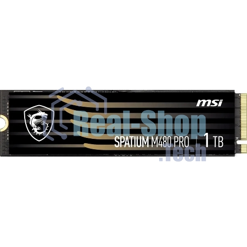 Накопитель SSD MSI SPATIUM M480 PRO, 1000Gb, M.2 2280, PCIe 4.0 x4, NVMe, R/W 7400/6000