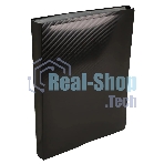 Папка с 80 прозрачными вкладками Бюрократ DeLuxe DLVBOX80BLCK A4, пластик, 0.7мм, черный в коробе