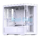 Корпус без блока питания JONSBO D300, Mini-Tower, TG, no fan, 2xUSB-A 3.2 + 1xUSB-C 3.2, mATX, mITX White