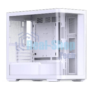 Корпус без блока питания JONSBO D300, Mini-Tower, TG, no fan, 2xUSB-A 3.2 + 1xUSB-C 3.2, mATX, mITX White
