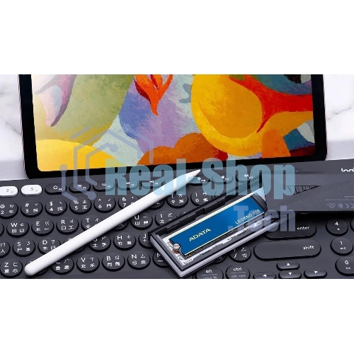 Накопитель SSD ADATA LEGEND 710, 2Tb, PCIe 3.0 x4, M.2 2280, NVMe, R/W 2400/1800, с радиатором