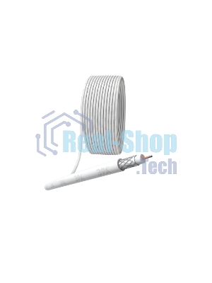 Кабель коаксиальный ЭРА RG-6U CCS/оплетка Al 48проц. PVC Simple 75Ом белый