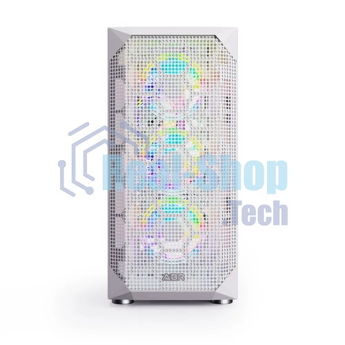 Компьютерный корпус ABR Quantum белый (1хUSB Type-C, 2хUSB 2.0, HD Audio, 4xRGb Fan, ATX, E-ATX)