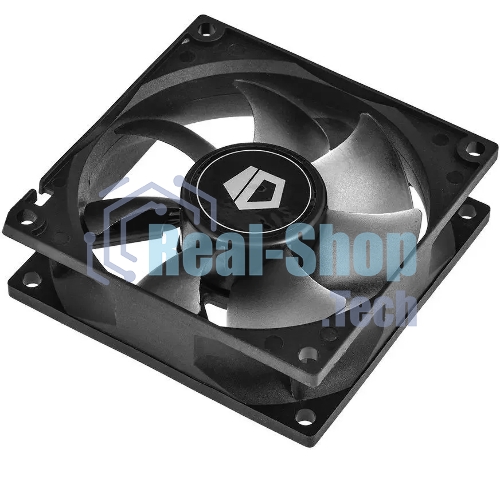 Вентилятор для корпуса ID-Cooling NO-8025-SD черный, 80 мм, 2000 об/мин, 21 дБ, 3 pin