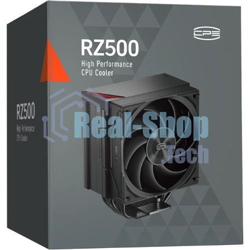 Устройство охлаждения (кулер) PcCooler RZ500 Soc-AM5/AM4/1200/1700/1851 черный 4-pin 32dB Al+Cu 250W Ret (RZ500-BKNWNX-GL)