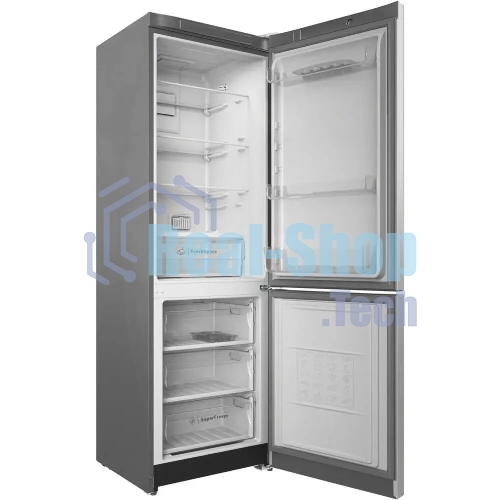 Холодильник Indesit ITS 5180 G серебристый двухкамерный 220/78л морозилка снизу, No Frost