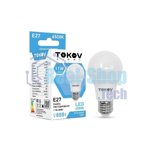 Лампа светодиодная TOKOV ELECTRIC 11Вт А60 6500К Е27 176-264В