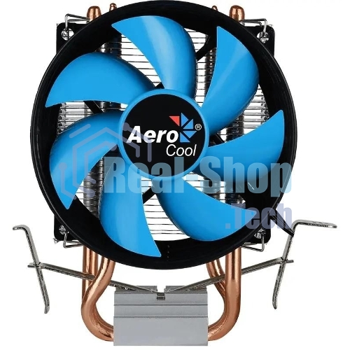 Кулер для процессора AeroCool/Formula Verkho 2 серебристый, 90 мм, алюминий/медь, 2000 об/мин, 25 дБ, 4 pin, 110 Вт, 125 мм