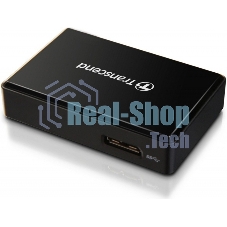 Кард-ридер Transcend RDF8/черный/SDXC,SDHC,microSDXC,microSDHC,CompactFlash,CompactFlash/USB 3.0/пластик