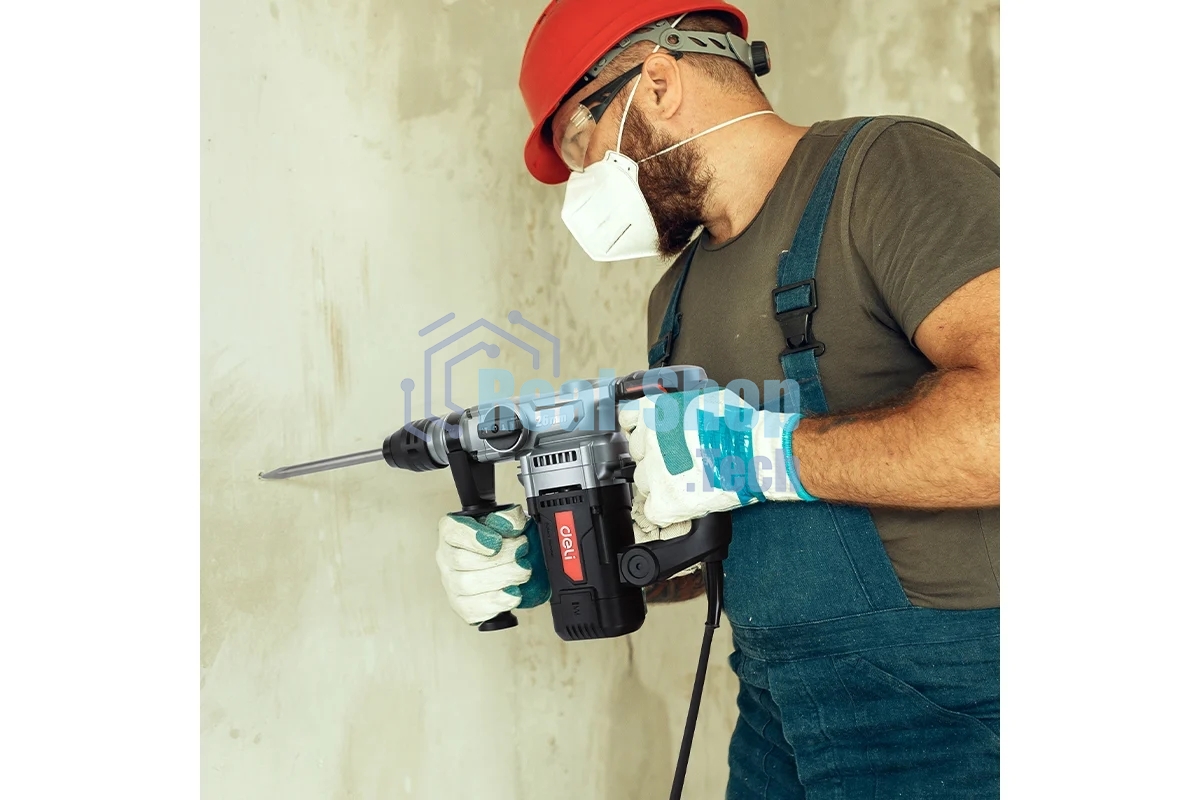 Перфоратор Deli DE-DC26-3E, SDS-plus, 1100 Вт, 5 Дж, от сети