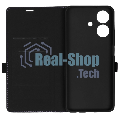 Чехол Book Case для Realme Note 60/60X фиолетовый, Borasco