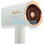 Фен SAKURA SA-4043W белый, 2000 Вт, компактный