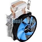 Кулер для процессора AeroCool/Formula Verkho 2 серебристый, 90 мм, алюминий/медь, 2000 об/мин, 25 дБ, 4 pin, 110 Вт, 125 мм