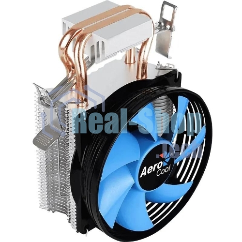 Кулер для процессора AeroCool/Formula Verkho 2 серебристый, 90 мм, алюминий/медь, 2000 об/мин, 25 дБ, 4 pin, 110 Вт, 125 мм