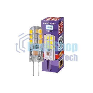 Лампа светодиодная JazzWay PLED-G4 1032072 3 Вт капсульная 4000 К, белый G4 200 лм 220-230В