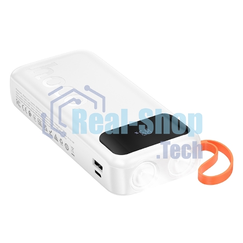 Портативный аккумулятор HOCO (6942007653381) J151A 20000mAh 1USB+1Type-C 2.0A, белый