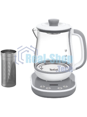 Чайник электрический Tefal BJ551B10 1.5 л, 1430 Вт, белый/серый