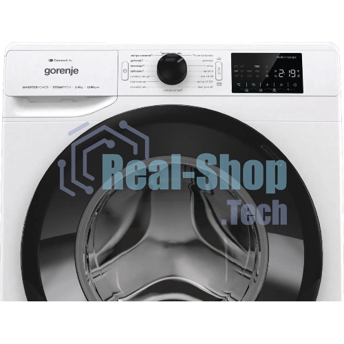 Стиральная машина Gorenje WPNEI82SBSWIFI/C белая, загрузка фронтальная 8кг, 1200 об/мин., класс: A+++