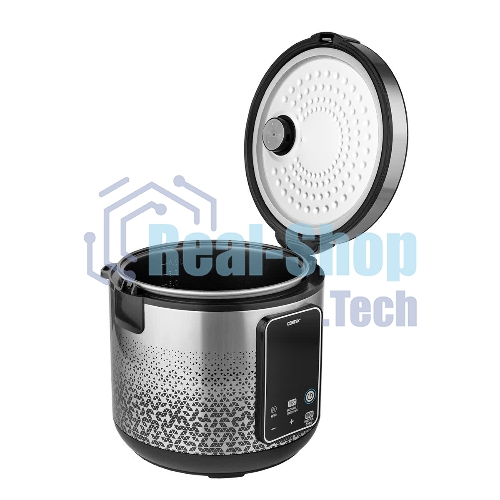 Мультиварка Centek CT-1499 черный/сталь, 900 Вт, 5.0 л, 25 программ, мультиповар, антиприг. покрытие