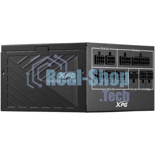 Блок питания ADATA XPG COREREACTORIIVE850G-BKCEU, 850Вт, 80 PLUS Gold, 120мм, модульный, черный