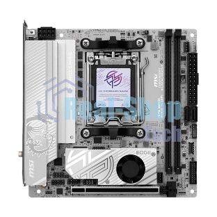 Материнская плата MSI MPG B850I EDGE TI WIFI, AM5, AMD B850, 2xDDR5, 2xSATA, 2xM.2, 1xPCIe 5.0 x16, 1xHDMI, 1x5Gb LAN, Wi-Fi 7, Bluetooth 5.4, 1xUSB-C 20Gbps, 3xUSB-A 10Gbps, 2xUSB-A 5Gbps, 2x3.5 мм, 7.1, Mini-ITX