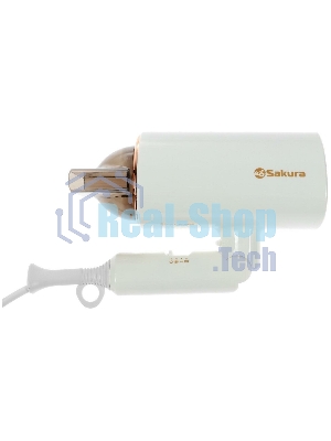 Фен SAKURA SA-4043W белый, 2000 Вт, компактный