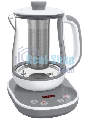 Чайник электрический Tefal BJ551B10 1.5 л, 1430 Вт, белый/серый
