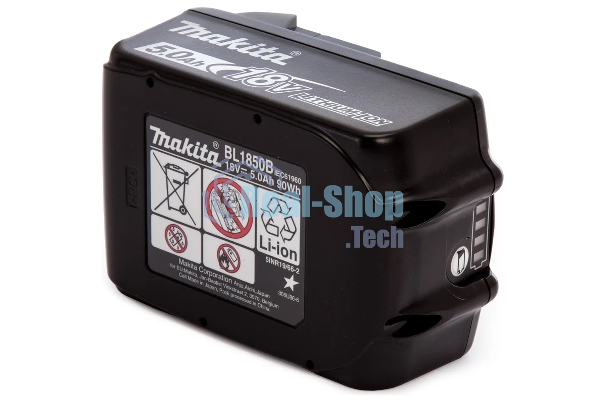 Батарея аккумуляторная Makita BL1850B LXT 18В 5Ач Li-Ion (632G59-7)