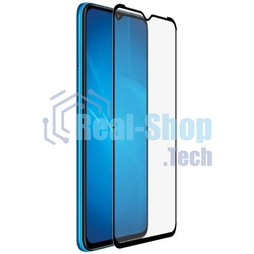 Защитное стекло для экрана DF itColor-08 черный для Itel A49 2.5D 1шт. черный