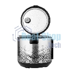 Мультиварка Centek CT-1499 черный/сталь, 900 Вт, 5.0 л, 25 программ, мультиповар, антиприг. покрытие