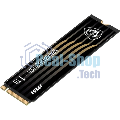 Накопитель SSD MSI SPATIUM M480 PRO, 1000Gb, M.2 2280, PCIe 4.0 x4, NVMe, R/W 7400/6000