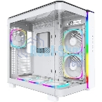 Компьютерный корпус Montech King 95 Pro белый без БП ATX 4x120мм 2x140мм 2xUSB3.0 1xUSB3.1 audio bott PSU