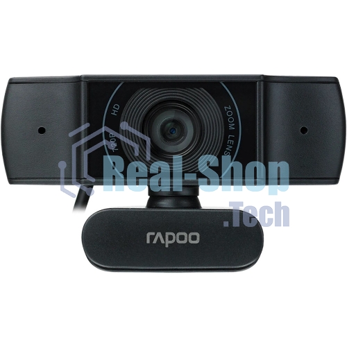 Веб-Камера Rapoo C200, USB 2.0, 1280x720/640x480, 2.0Mpx, Микрофон, Крепление: зажим, Черный