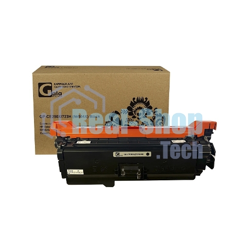 Картридж лазерный GalaPrint GP-CE250X/723H (№504X) черный (10500 стр) для HP Color LaserJet CP3520/CP3525/CP3525dn/CP3525n/CP3525x/CM3530/CM3530fs/Canon i-SENSYS LBP7750/LBP7750Cdn
