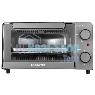 Мини-печь BRAYER BR2600 1200 Вт, 9 л, серебристый