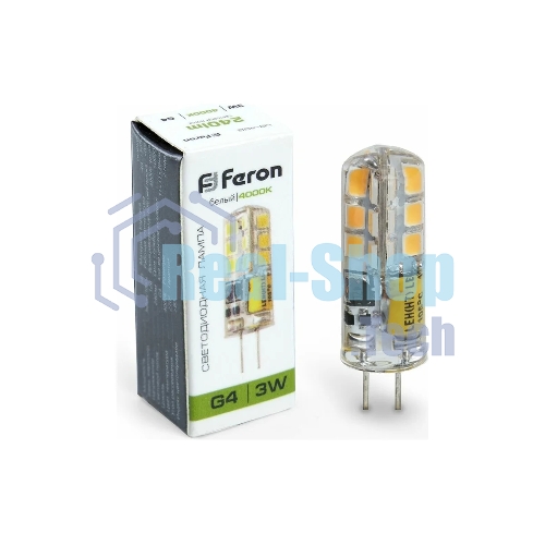 Лампа светодиодная Feron LB-422 3W 12V G4 4000K