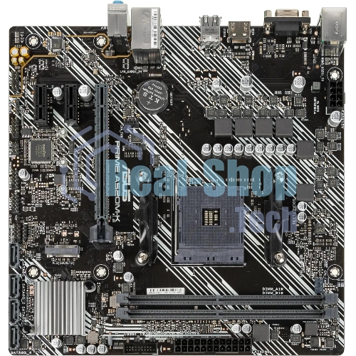 Материнская плата ASUS PRIME A520M-K, AM4, AMD A520, 2xDDR4, 4xSATA, 1xM.2, 1xPCIe 3.0 x16, 1xPCIe x1, 1xHDMI, 1xVGA, 1x 1Gb LAN, 2xUSB-A 2.0, 4xUSB-A 3.2 Gen 1, 3x3.5 мм, 7.1, mATX