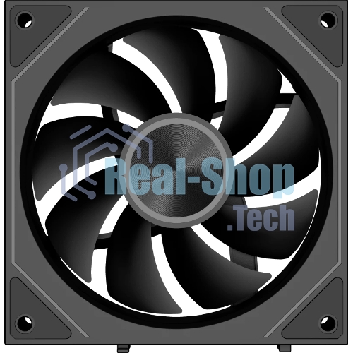 Вентилятор для корпуса PcCooler F3 X120 BK ARGb 120х120x25 черный 4-pin 28.4дБ (F3X120-BKAC012-GL) Ret