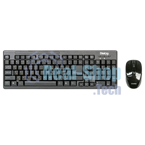 Комплект клавиатура+мышь Dialog KMROP-4010U беспроводной, USB, 1600 DPI, чёрный