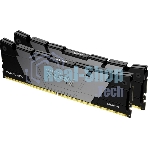 Оперативная память Kingston Fury Renegade, DDR4, 16GB (2x8GB), 3200MHz, CL16, DIMM, с радиатором, серый/черный